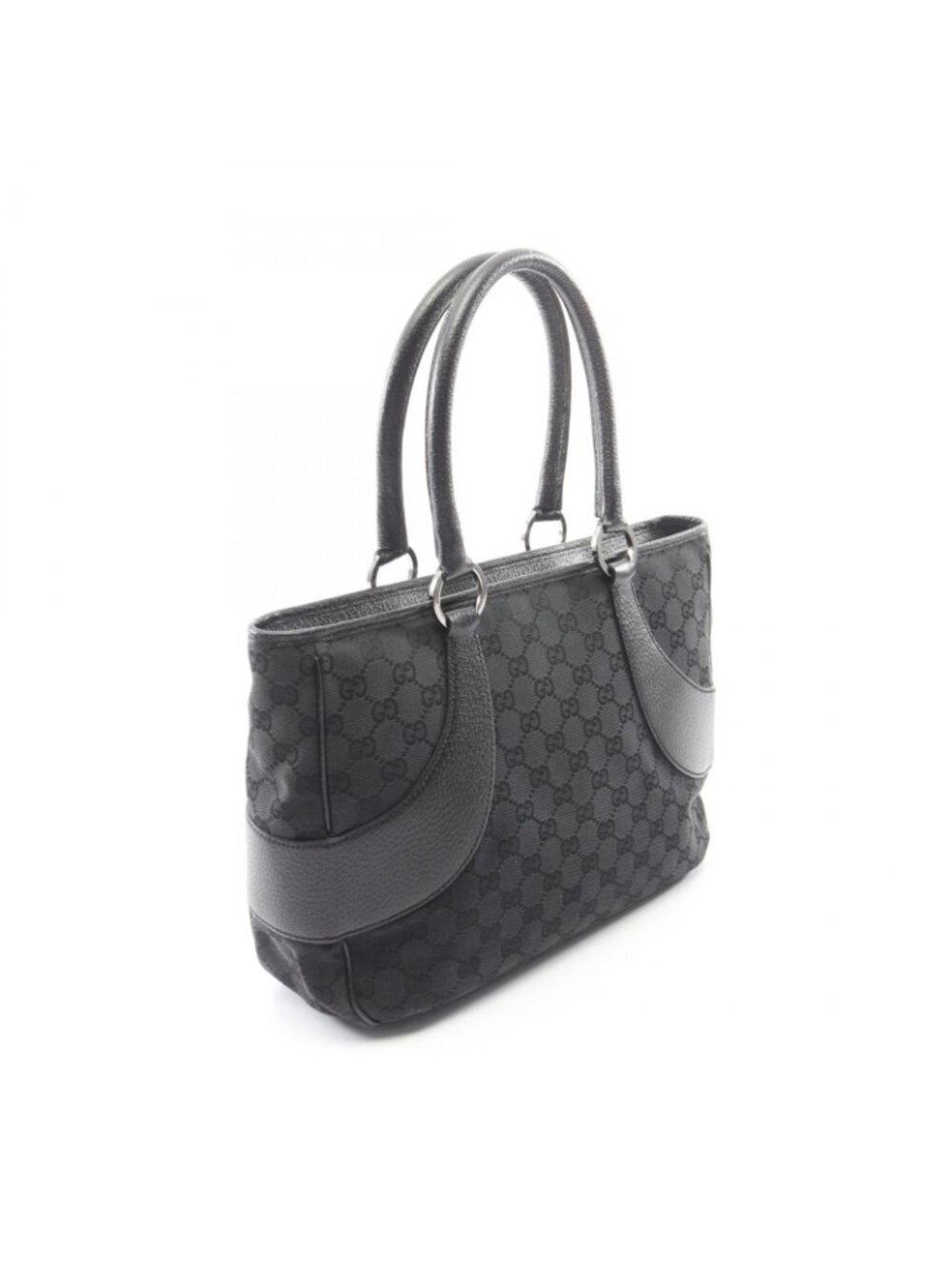 Gucci Handbag GG Canvas Black Tote - Picture 2 of 8